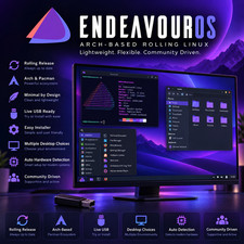 EndeavourOS  / Endeavour OS Linux | Bootable USB | Arch Based KDE | LATEST picture