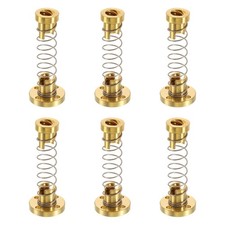 6Pcs Anti Backlash Spring Loaded Nut(2mm Pitch, 4 Start, 8mm Lead, 3.5mm Holes) picture