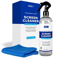 KICTeam – Screen Cleaner Spray with Large Microfiber Cloth – 16oz Screen Clea... picture