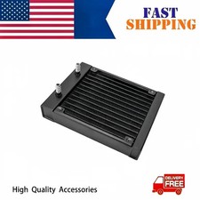 OCOCOO 120mm Aluminum Radiator 8-Port G1/4 Black for PC Water Cooling Loop DIY picture