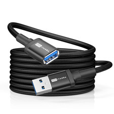 ITD ITANDA 10FT USB Extension Cable 3.0 Cord Type 10 FT, Black picture