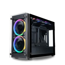 Stratos SFF Gaming PC Case MiniITX, SFX PSU, PCIe 4.0 Riser, 240mm AIO Ready,... picture