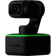 Insta360 Webcam Camera 4K Maximum Video Resolution, Black w/ Green Light Ring picture