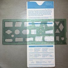 Vintage IBM Flowcharting Template GX20-8020-1 w/ Original Sleeve picture