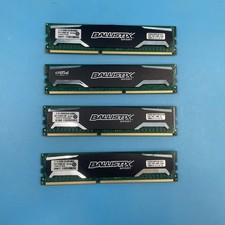 (LOT OF 4) Crucial Ballistix Sport 8GB PC3-12800 DDR3-1600 DIMM Gaming RAM picture