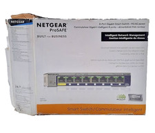 NetGear ProSafe 8-Port External Ethernet Switch (GS108T) W/ POWER CORD picture