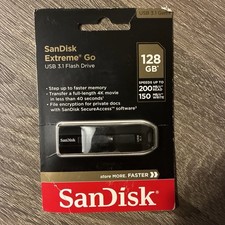 SanDisk Extreme Go 128GB USB Solid State Flash Drive SSD CZ800 USB3.1 US picture