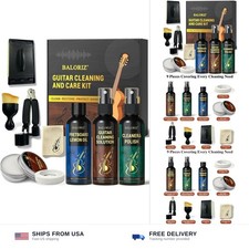9pcs Guitar Cleaning Kit, Complete Guitar Care Kit with Guitar Cleaner, Fretb... picture