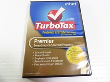 Turbotax 2012 Premier Investments and Rental Property, FREE 2-3 Day Ship picture