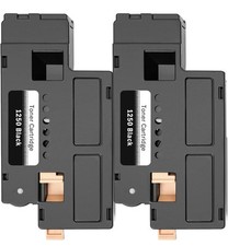 2 Black Toner Combo For Dell 1250 C1760NW C1765NF C1765NFW 1250C 1350cnw 1355cnw picture