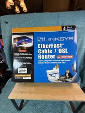 Linksys Ethernerfast Cable/DSL Router with 4 Port Switches Model BEFSR41 picture