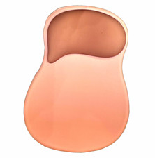 Pink Ergonomic Gel Mouse Pad with Wrist Rest, Plain Design 9 x 7 in picture
