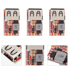 5Pcs USB Charger Modules Dc-Dc Buck Car Red Pcb Durable 6-24V to 5V 3A picture