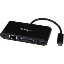 StarTech US1GC303APD USB-C to Ethernet Adapter 3-Port USB Hub picture