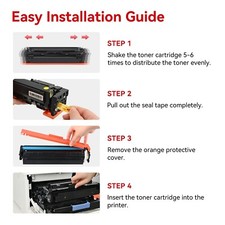 MYTONER 054 Toner Cartridge Set Compatible Replacement for Canon 054 054H CRG-05 picture