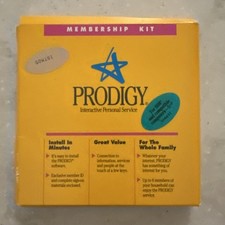 Prodigy Interactive Personal Service Start-Up Kit • IBM PC • 5¼ Floppy •Unopened picture