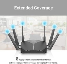 D-Link WiFi Router AC3000 Mesh Smart Internet Network Voice Control, -  Black picture