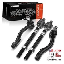 A-Premium Set of 4, Front Inner & Outer Tie Rod End Kit, Compatible with Kia picture