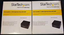 Lot of 2 StarTech.com SDOCK2U33RE USB 3.0 / eSATA SATA Duplicator Dock w/UASP picture