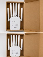 WiFi Repeater 1200M 1200 Mbps Wireless (Wi-Fi) Range Extender, White picture