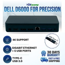 Dell USB-C Dual 4K Dock Station for Precision 3541 3551 3561 5560 NO ADAPTER picture