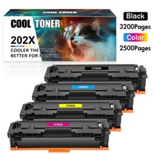 4PK CF500X 202X Toner For HP 202A CF500A Color LaserJet Pro MFP M281fdw M254dw picture
