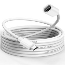 URELEGAN 15FT USBC Extension Cable for Ring Solar Panel and Camera 15FT, White picture