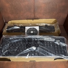 NEW Dell KB813 (KB813BKUS) Smartcard Wired Keyboard w/ Palm Wrest/Software CD picture