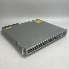 Cisco WS-C3850-12x48u-L 48 V02 Port Switch 2x 1100W PSU Tested & Reset picture