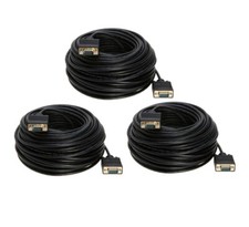 3-Pack- 100FT SVGA M/M 15 Pin Cable Display TV Video Projector PC Monitor Cord picture