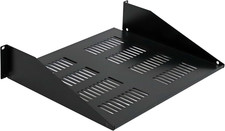 2U 19-Inch Universal Server Shelf Rack Mount Vented Cantilever Center Mount Shel picture