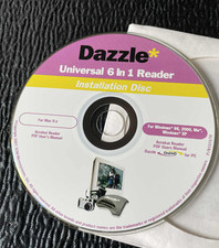Installation Disc For Dazzle MultiMedia 6-in-1 Reader Windows Mac OnDVD New picture