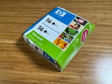 HP56 Black Ink EXP 3/08 SEALED New IN BOX Twin Pack Genuine HP picture