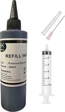 Premium Black Ink Refill Kit for HP 60 61 62 63 Ink Cartridges 2x250ml Black picture