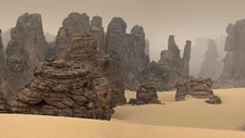 Landscape nature desert sand rocks libya Custom Gaming Mat Desk picture