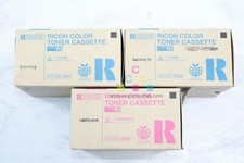 3 New OEM Ricoh Aficio 3228C, 3235C, CCM Color Toner Cassettes 888342, 888343 picture