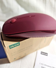Jelly Comb MS001 2.4G Wireless Mouse Slim Silent Click Wine Red picture