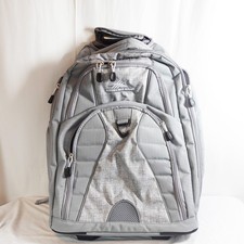 Travel-Ready Wheeled Laptop Backpack - 17” Capacity & Reflective Safety Strip picture