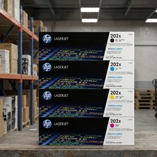 HP 202X Toner 4-Pack | Black Cyan Magenta Yellow | For M281fdw M254dw picture