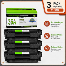 3PK Q2612A 12A Toner Cartridge Compatible For HP LaserJet 3030 3050 3052 printer picture