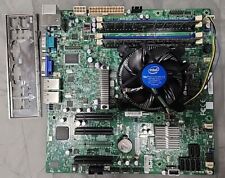 Genuine Supermicro X9SCL+-F Server LGA 1155 DDR3 Motherboard W/ E3-1230v2 & 8GB picture
