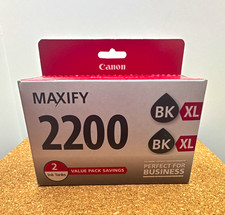 Canon Genuine PGI-2200XL Black Ink Tank Value Pack 2-Pack MAXIFY 2200 picture
