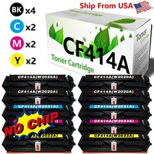 10PK toner replace for HP CF414A W2020A-3A No Chip M454dw Printer picture