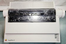 Vintage Apple ImageWriter II Dot-Matrix Printer w/Cords,Box & Manual Powers On picture