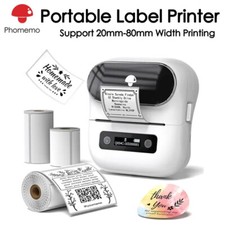 Phomemo M220 Label Maker Bluetooth Sticker Machine Barcode Label Printer Lot picture