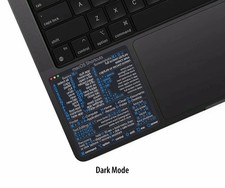 Mac OS (Dark Mode) Keyboard Shortcut Sticker 2026 for Air/Pro M or Intel chip picture