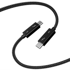 USB4 2.0 Thunderbolt 5 Braided Cable 80Gbps with 240W, 16K Video Support picture