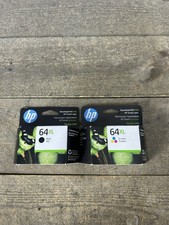 Genuine HP 64XL & Tri Color High Yield Black Ink Cartridges Set Exp 5/25 10/25 picture