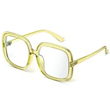 Oversized Blue Light Glasses for , Fashion Computer Glasses, Anti-Glare, Eye ... picture