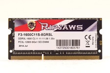 G.Skill 8GB(8Gx1) PC3L-12800 DDR3-1600MHz Laptop Memory P/N: F3-1600C11S-8GRSL picture